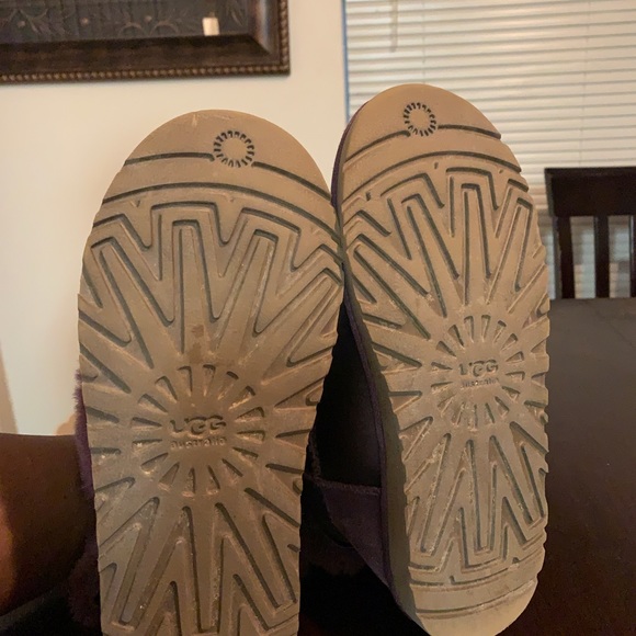 Purple Bailey Button UGG Boots Size 6 - Picture 8 of 11